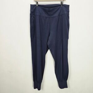 Athleta Black High Rise Pull-On Venice Activewear Jogger Pants Women's Size 1X‎